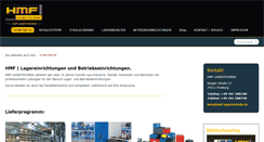 Desktop Screenshot of hmf-lagertechnik.de