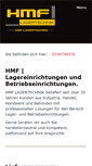 Mobile Screenshot of hmf-lagertechnik.de